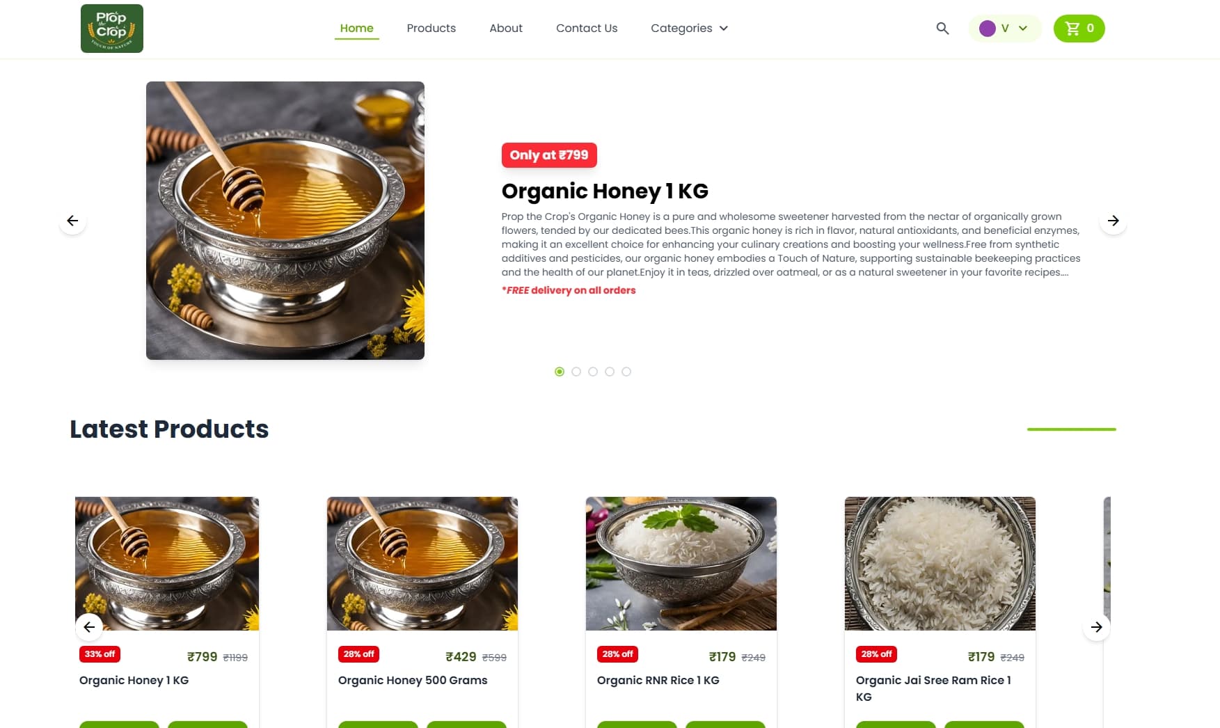 PropTheCrop - Ecommerce Platform